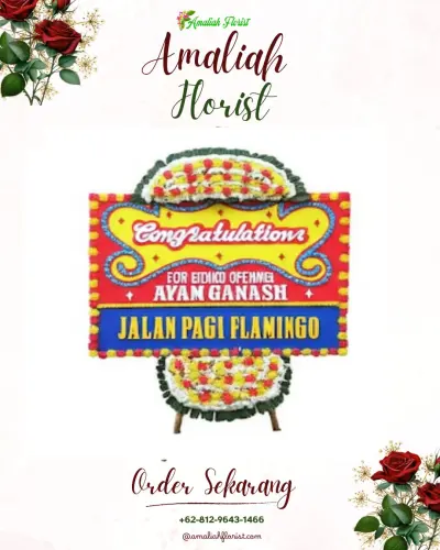 Bunga Papan Congratulation di Timbang Deli